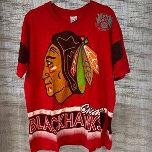 CHICAGO BLACKHAWKS | Vintage Jersey All-Over Print Tee